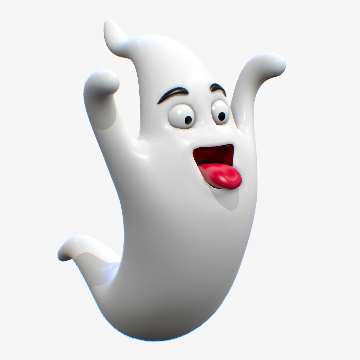 Cartoon ghost characters Pack 3D Model Collection_2