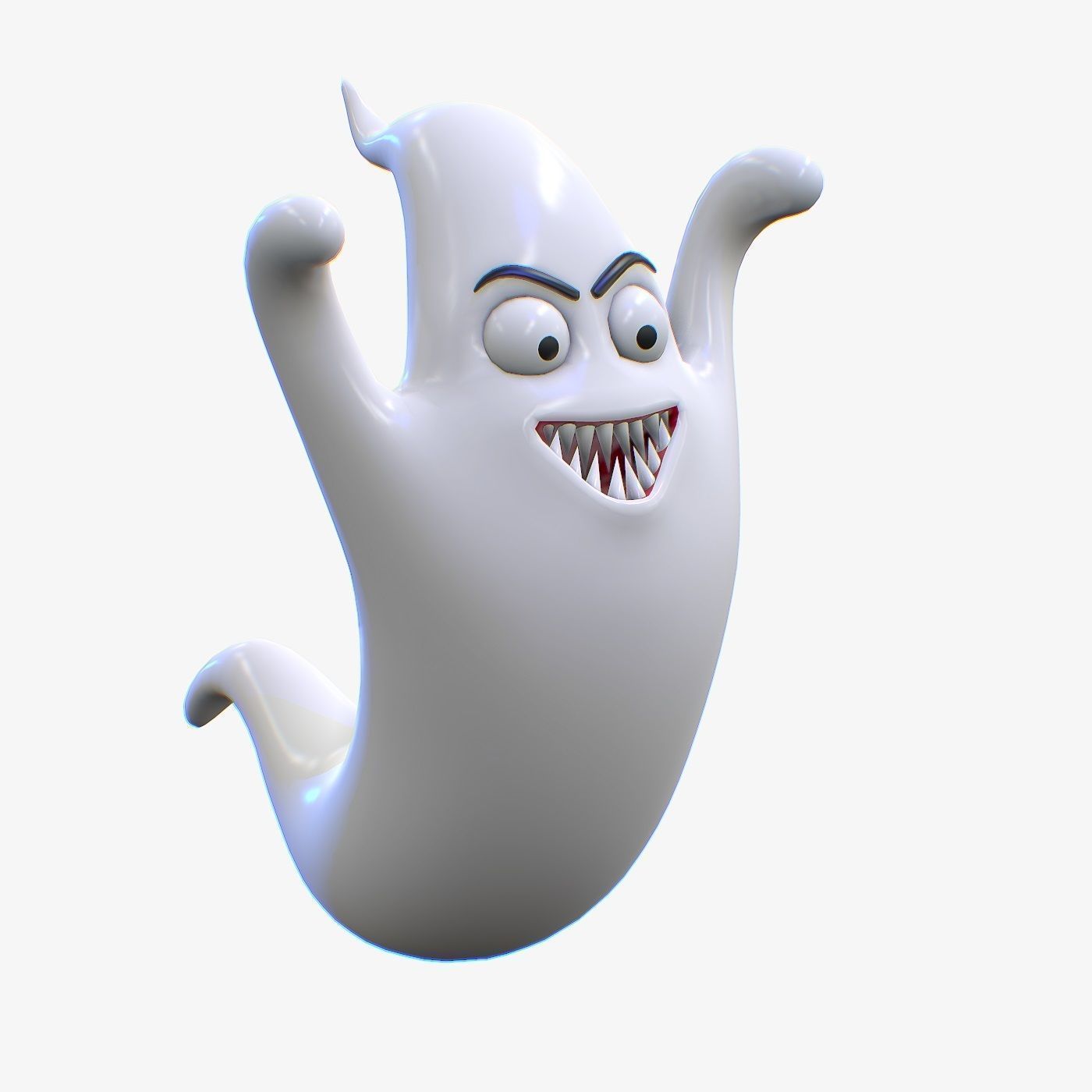 Cartoon ghost characters Pack 3D Model Collection_1