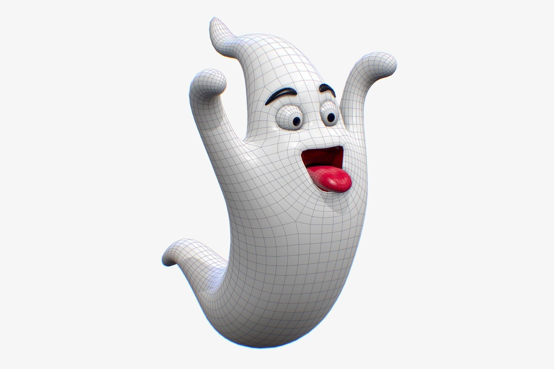 Cartoon ghost characters Pack 3D Model Collection_6