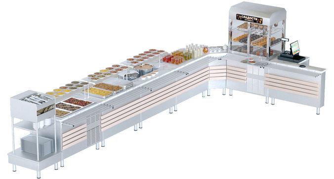 serving line 3D model
