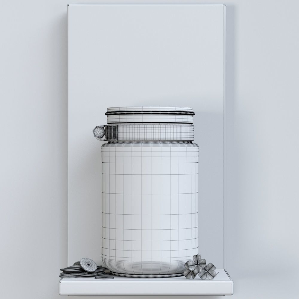 jar to tip 3D model_2