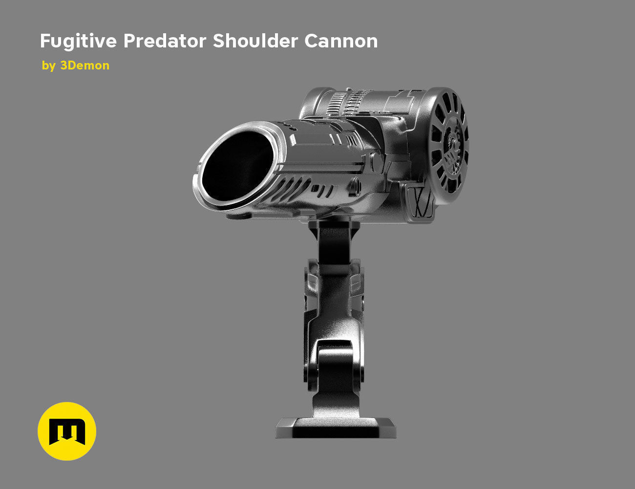 Fugitive Predator Shoulder Plasma Cannon 2018 3D print model_7