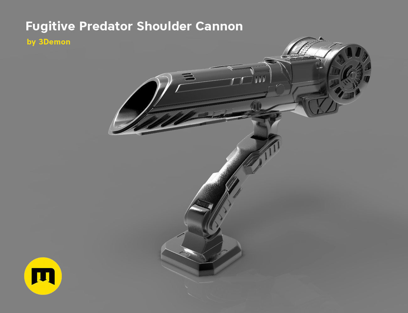 Fugitive Predator Shoulder Plasma Cannon 2018 3D print model_3