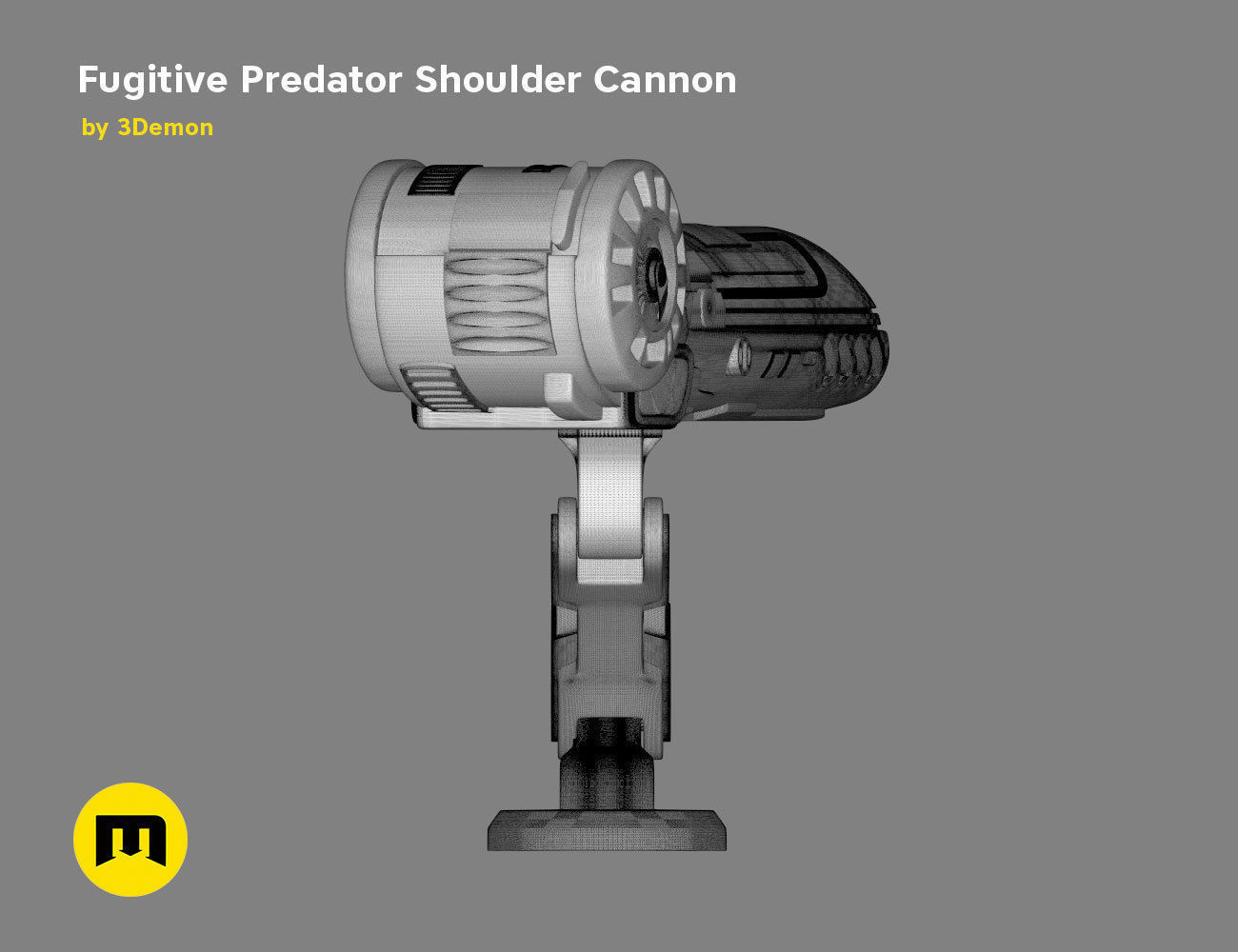 Fugitive Predator Shoulder Plasma Cannon 2018 3D print model_11