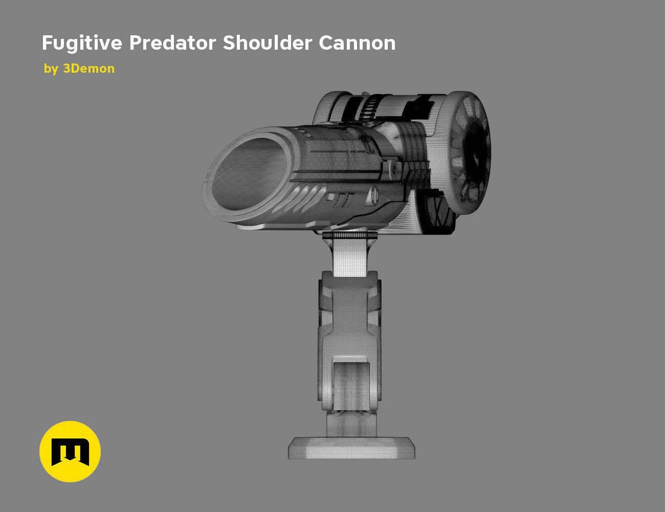 Fugitive Predator Shoulder Plasma Cannon 2018 3D print model_15