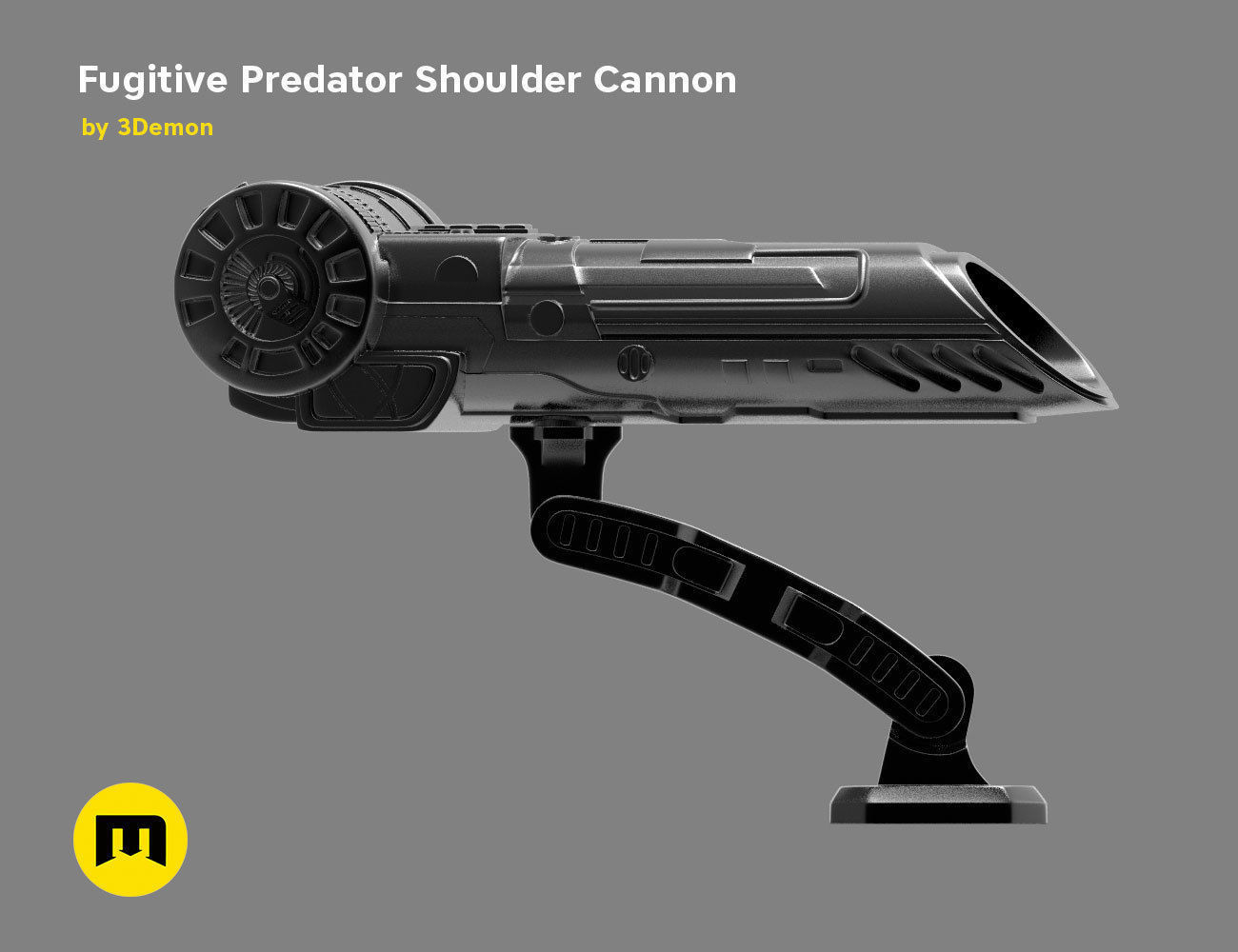 Fugitive Predator Shoulder Plasma Cannon 2018 3D print model_5
