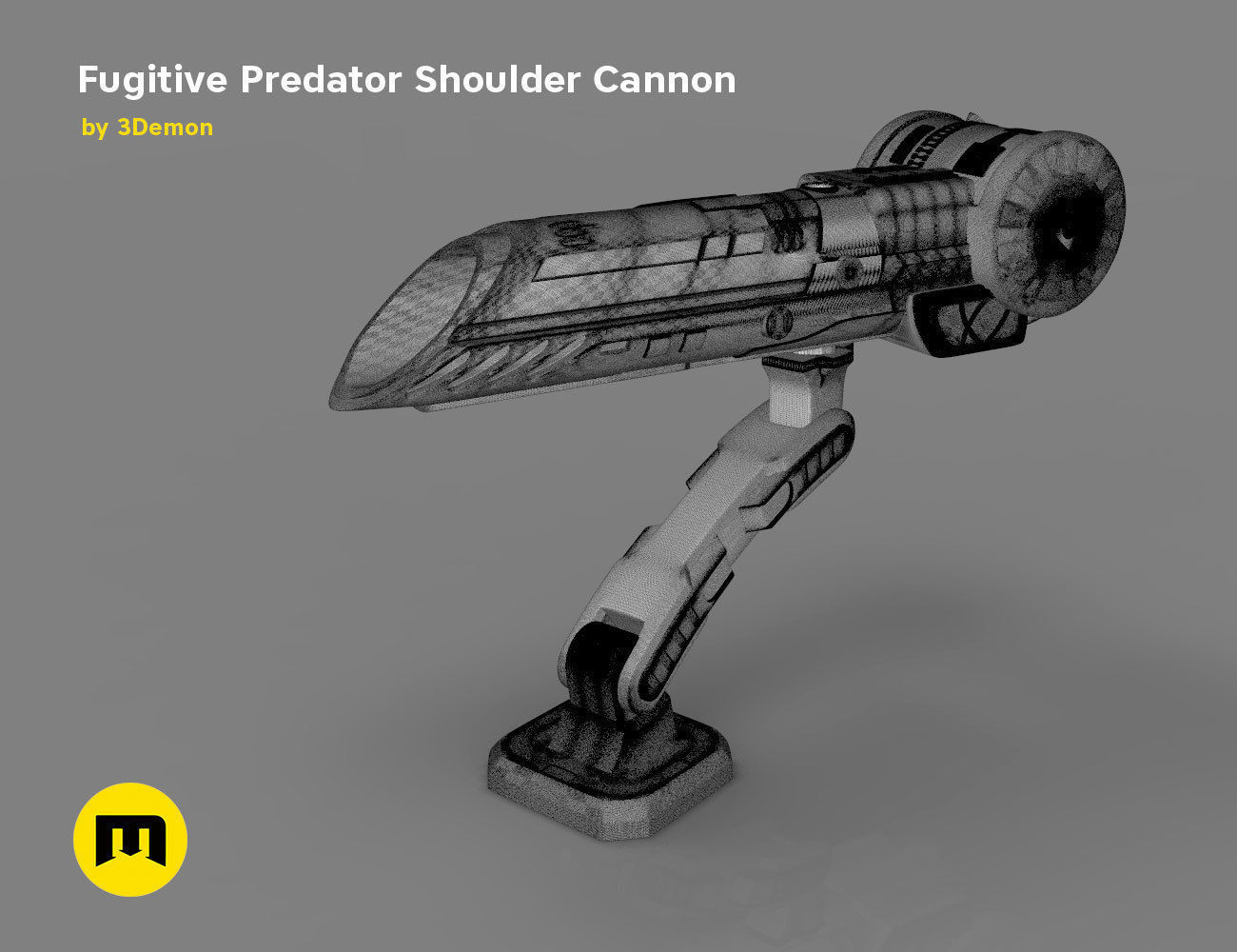 Fugitive Predator Shoulder Plasma Cannon 2018 3D print model_12