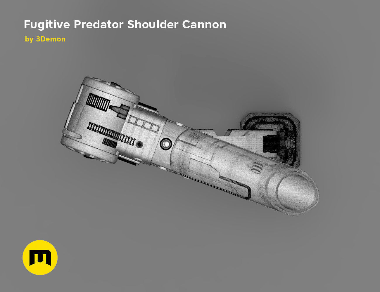 Fugitive Predator Shoulder Plasma Cannon 2018 3D print model_16
