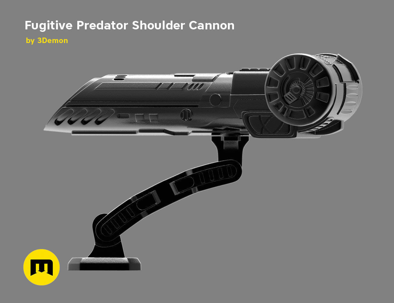 Fugitive Predator Shoulder Plasma Cannon 2018 3D print model_4