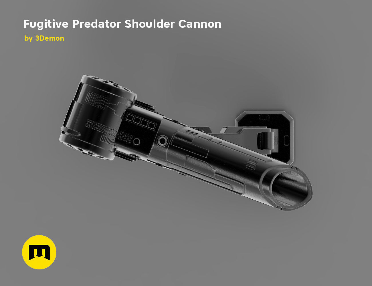 Fugitive Predator Shoulder Plasma Cannon 2018 3D print model_8