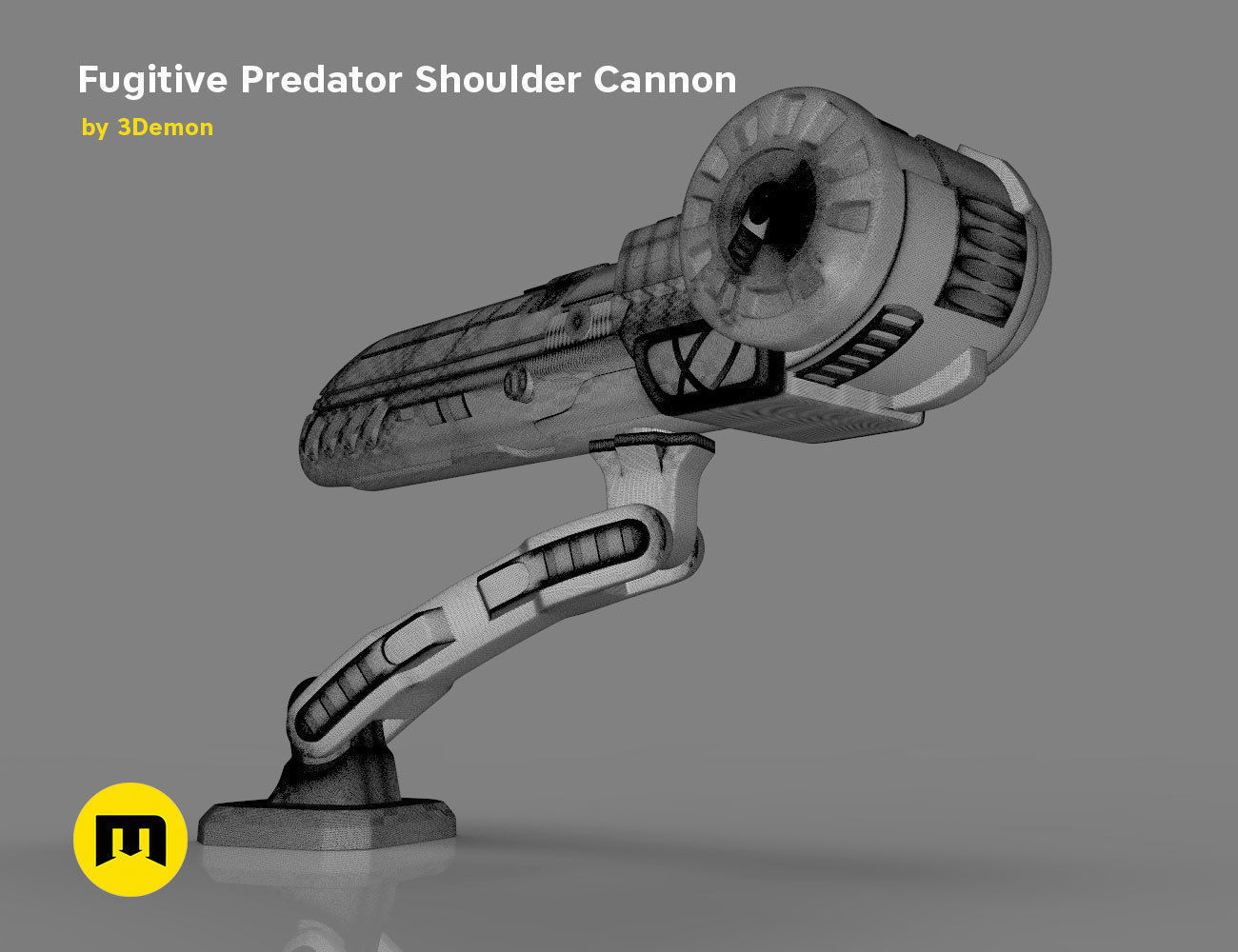 Fugitive Predator Shoulder Plasma Cannon 2018 3D print model_14