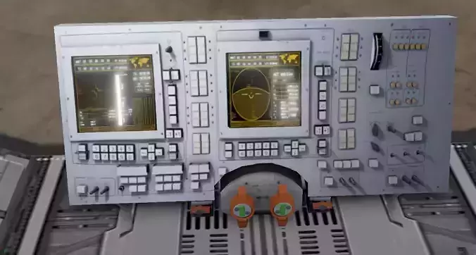 SpaceCapsule control panel of spaceship