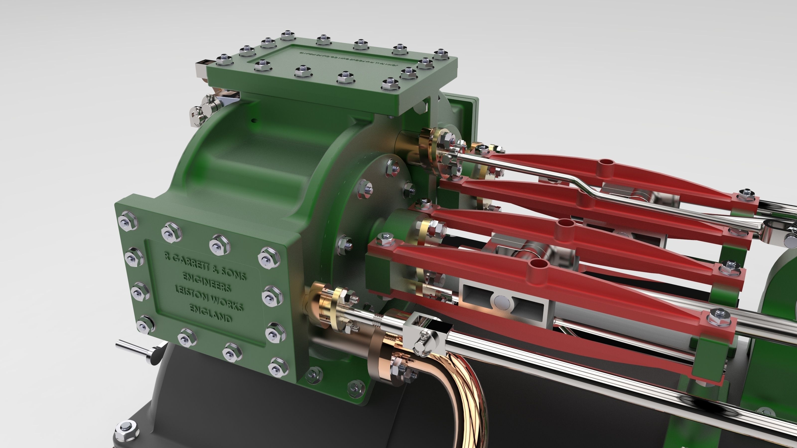 Garret Steam Stationery Engine Free 3D print model_1