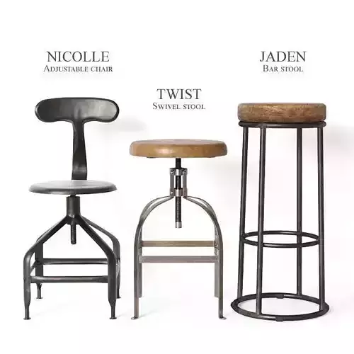 Industrial stools and chairs part2