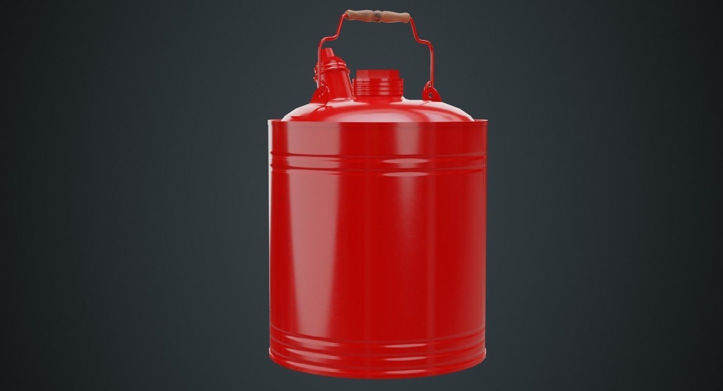 Fuel Can 4A Low-poly 3D model_3