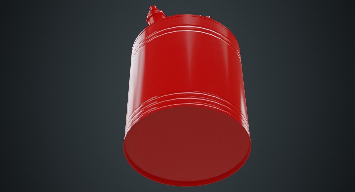 Fuel Can 4A Low-poly 3D model_4