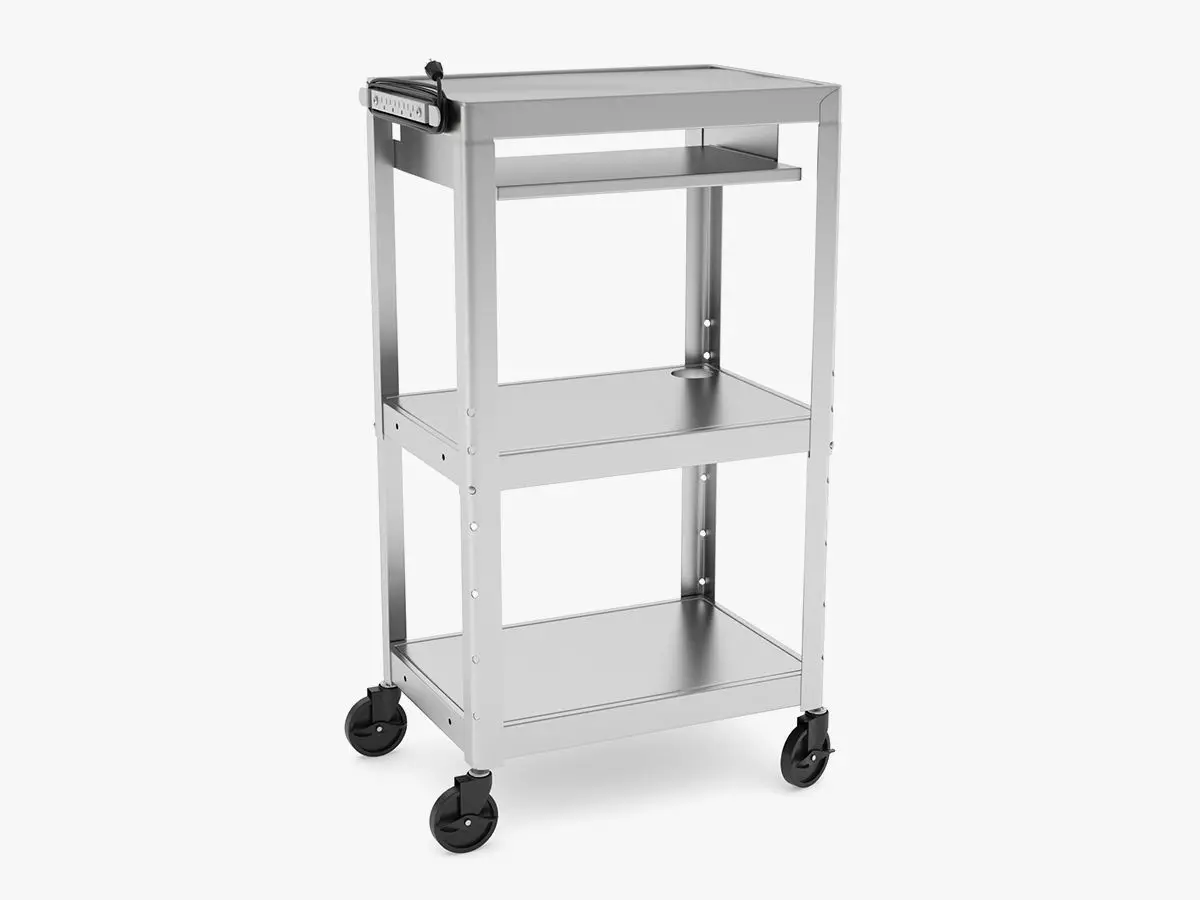 Medical Mobile Computer Cart 3D model_0