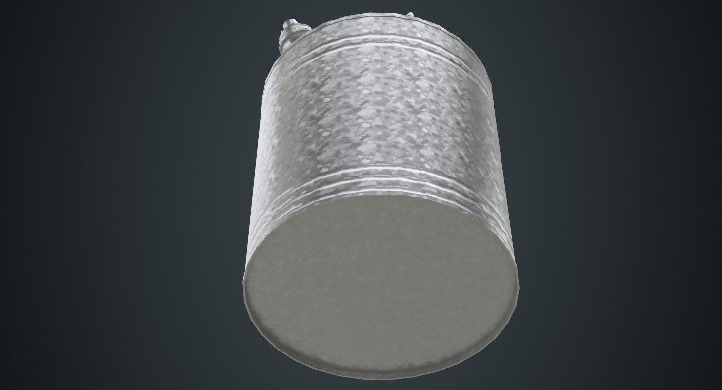Fuel Can 4B Low-poly 3D model_4