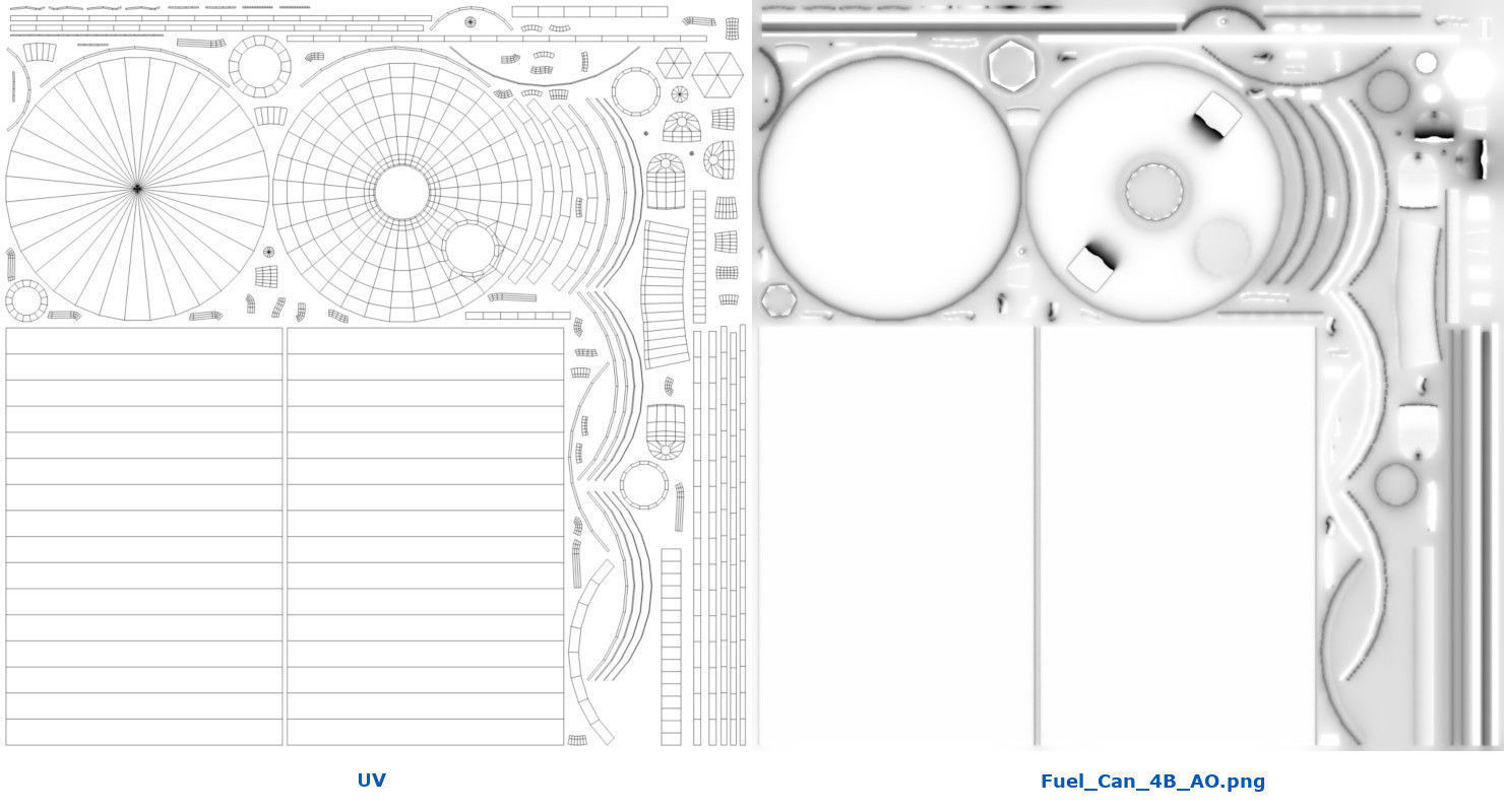 Fuel Can 4B Low-poly 3D model_6