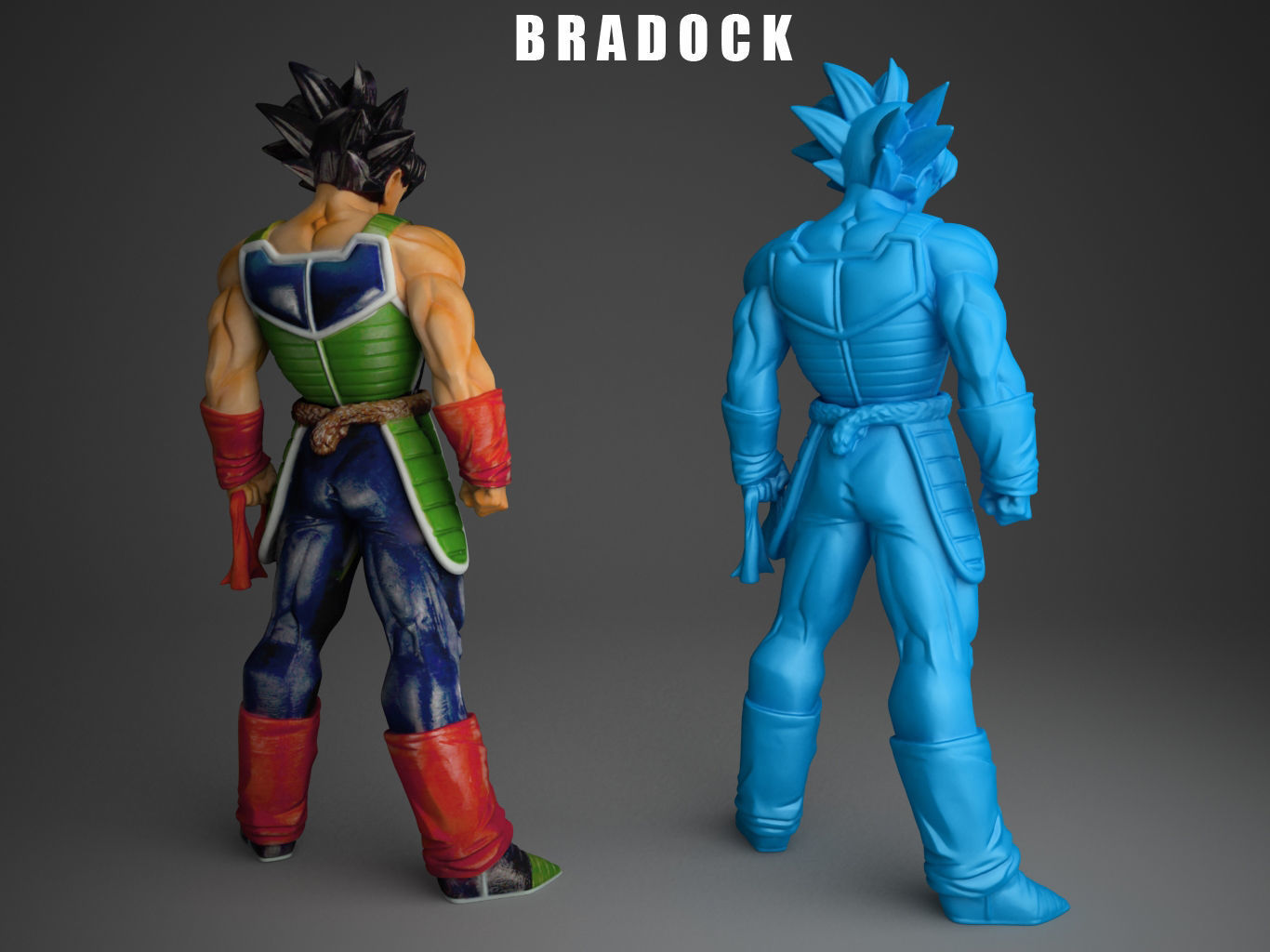 BARDOCK dragon ball z bradock 3D model_11