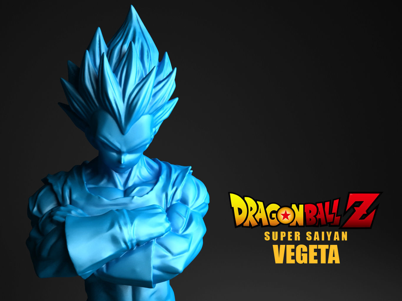 Vegeta 2D Paint 3D model_1