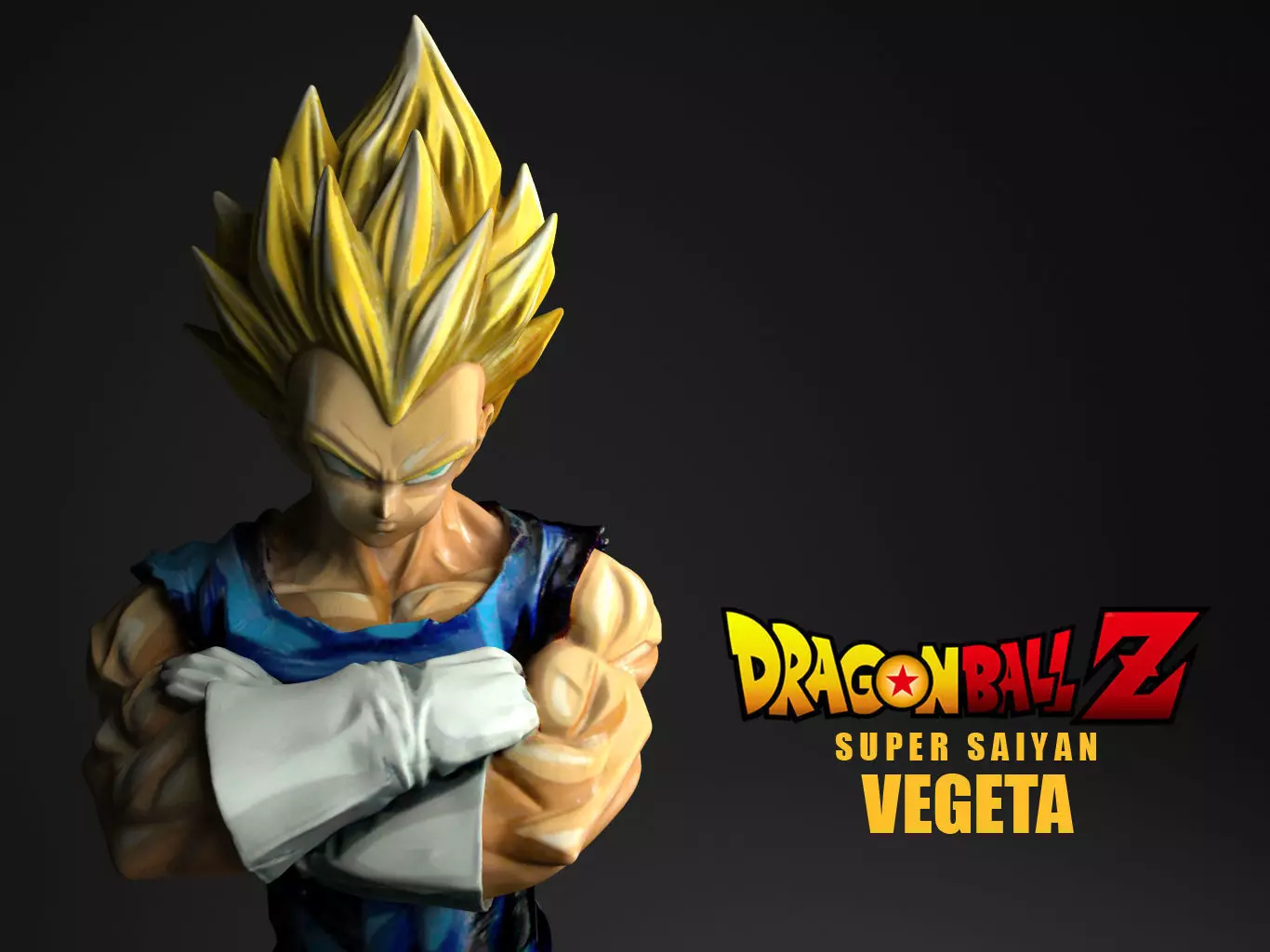 Vegeta 2D Paint 3D model_0