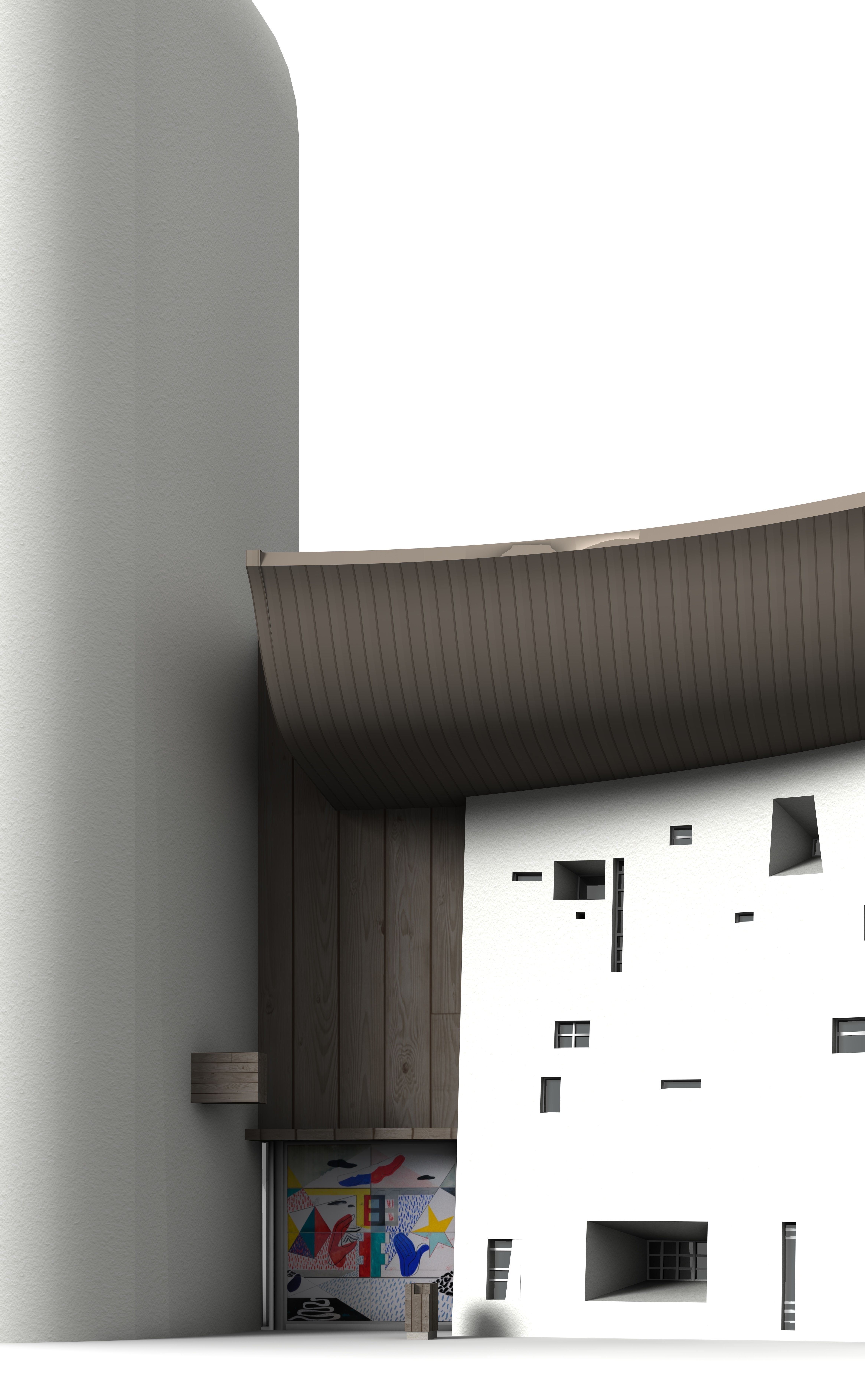 Notre Dame du Haut de Ronchamp 3D model_7