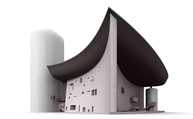 Notre Dame du Haut de Ronchamp 3D model
