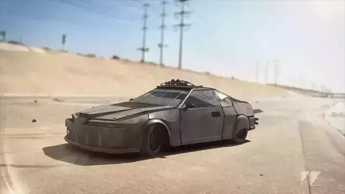 Dystopian Armored Car 3D model