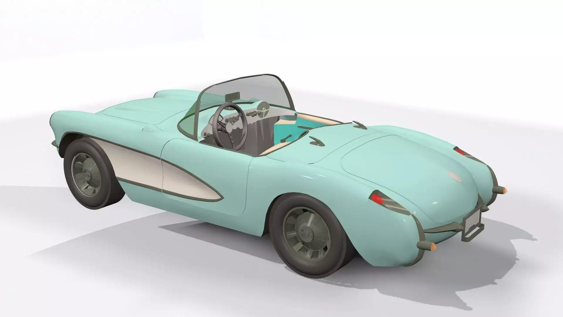 cartoon car 3D model_0