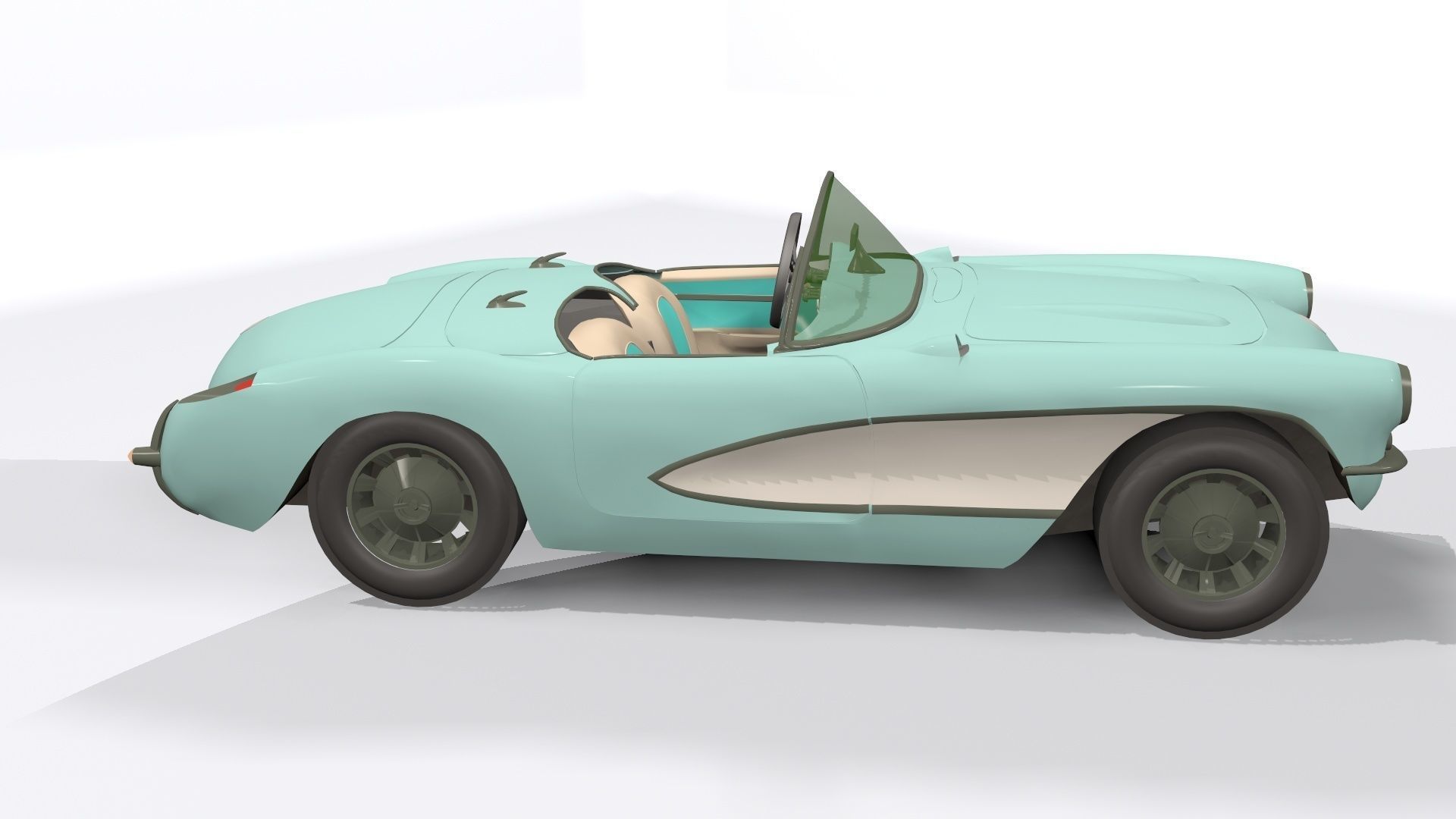 cartoon car 3D model_3