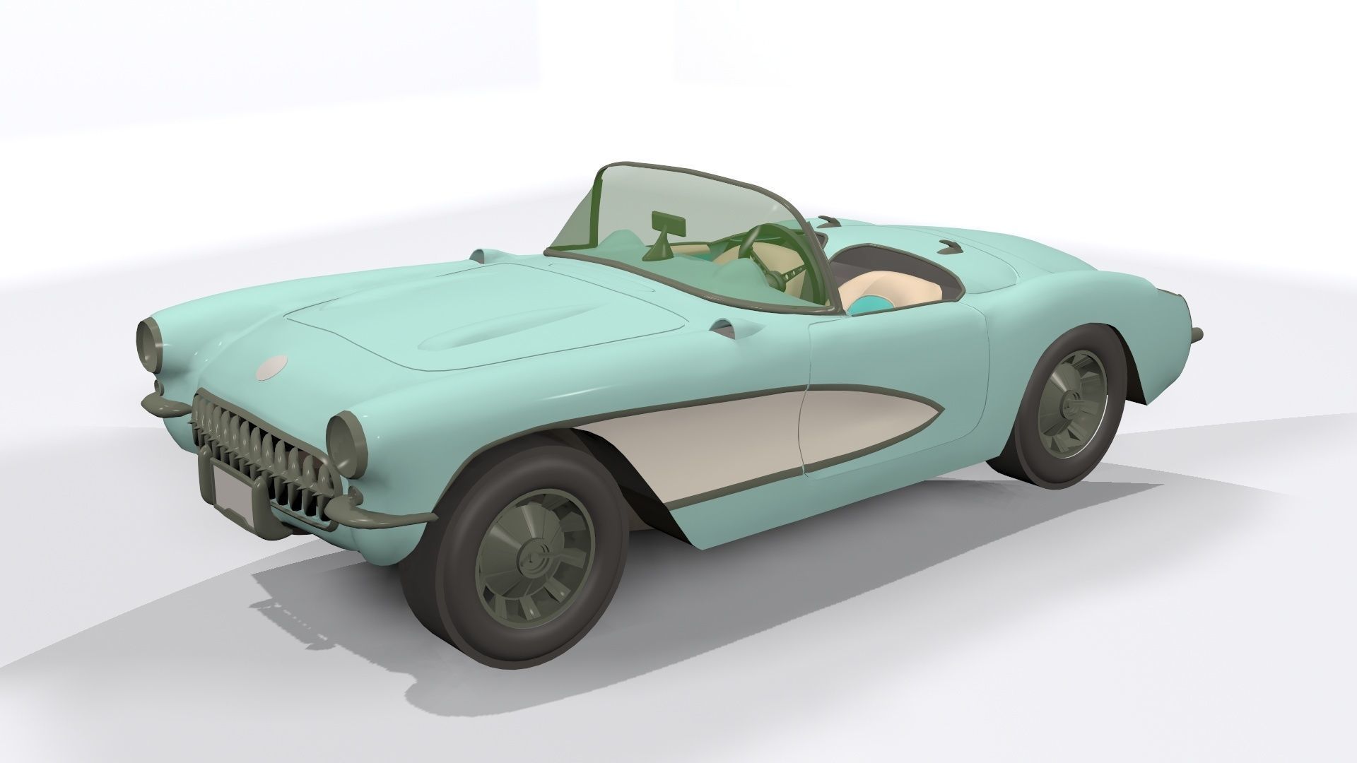 cartoon car 3D model_4