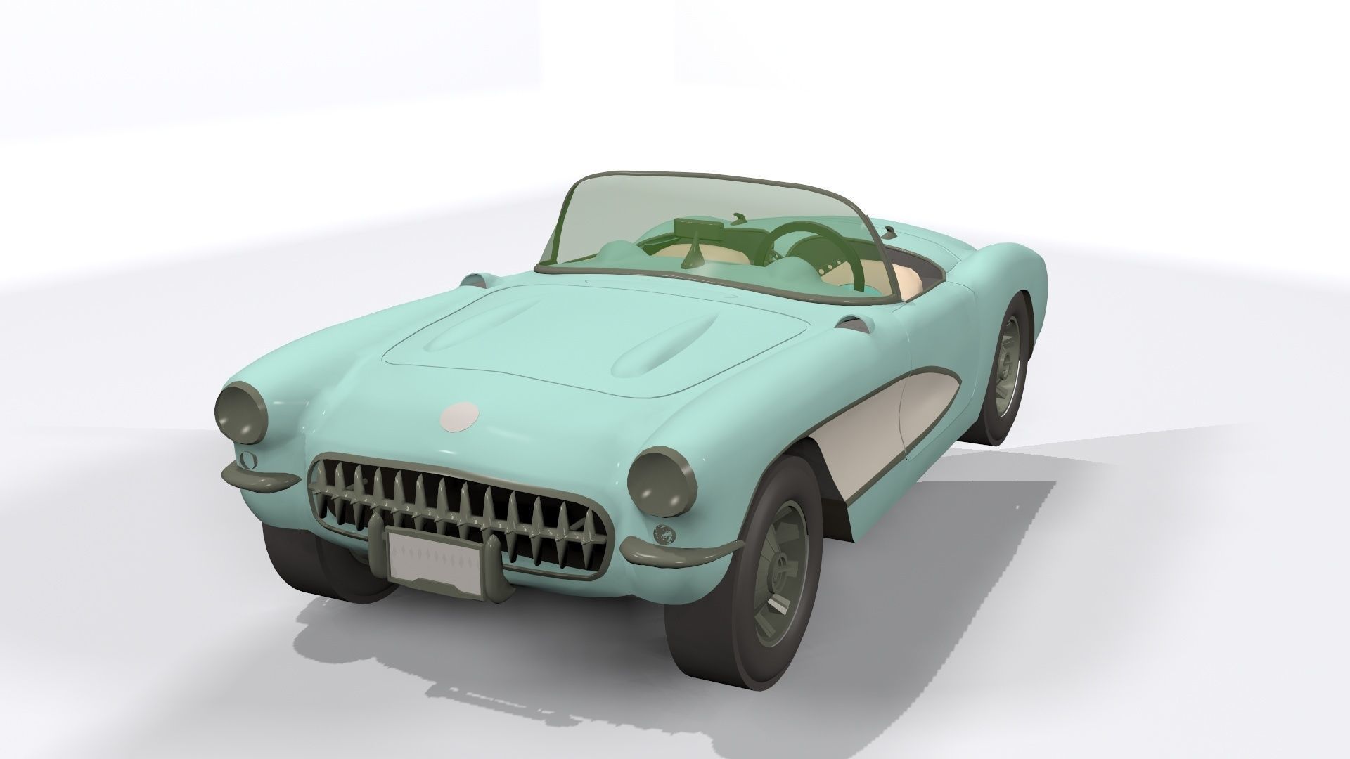 cartoon car 3D model_1