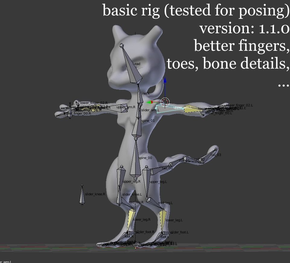 Glowing Mewtwo Free low-poly 3D model_25