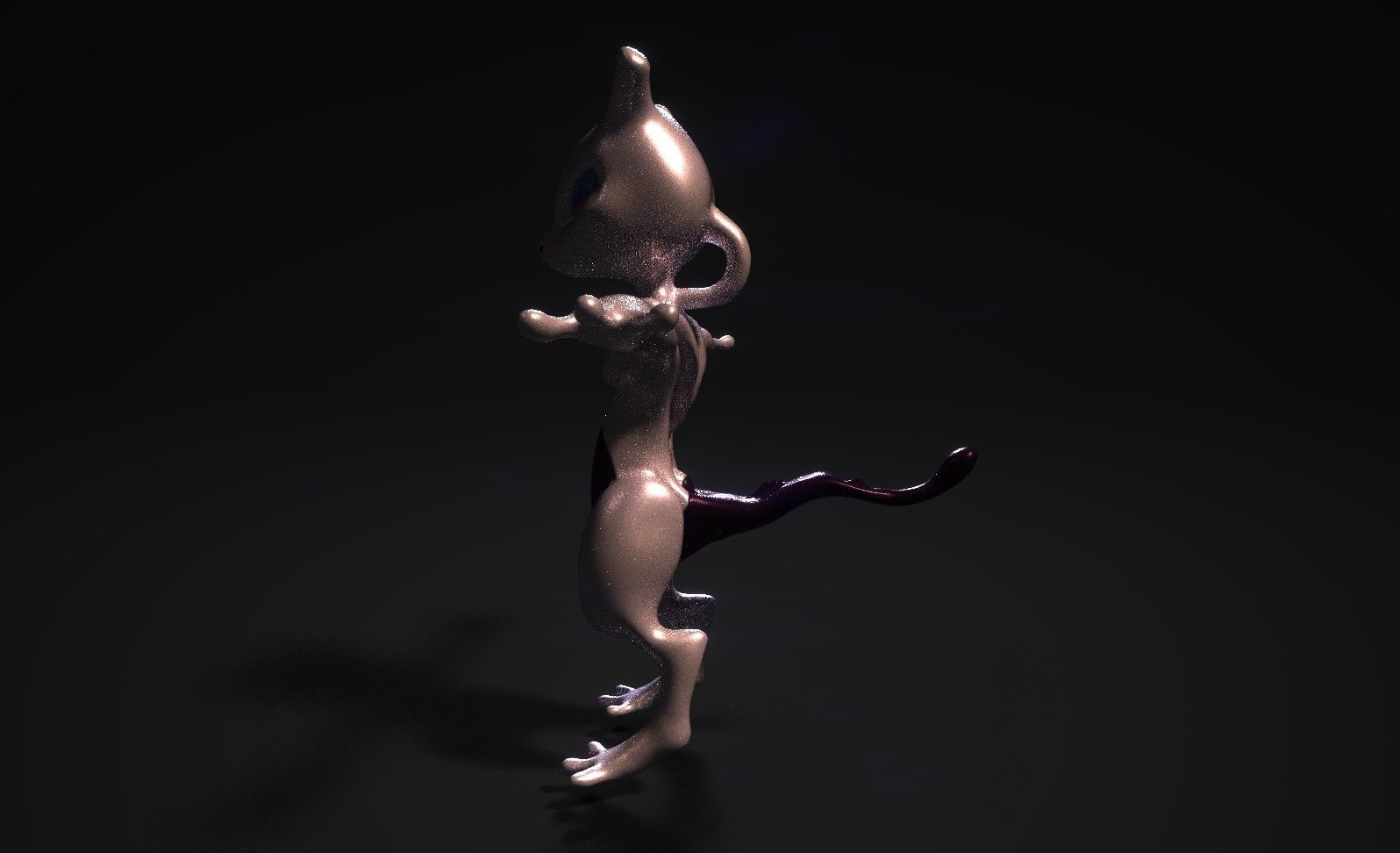 Glowing Mewtwo Free low-poly 3D model_36