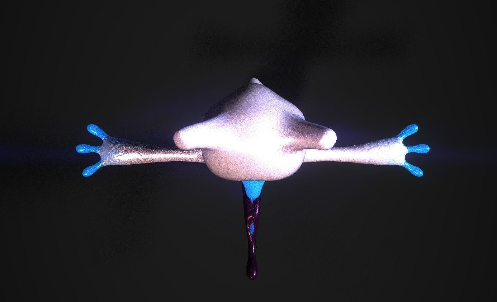 Glowing Mewtwo Free low-poly 3D model_20