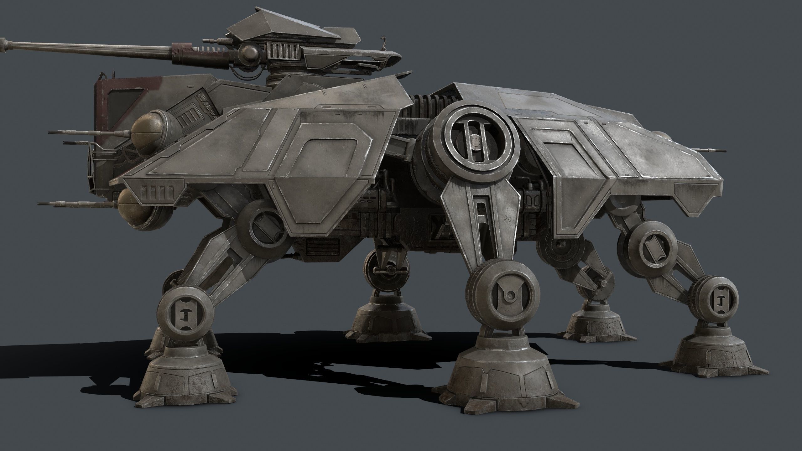 3D model Star Wars - AT-TE VR / AR / low-poly | CGTrader