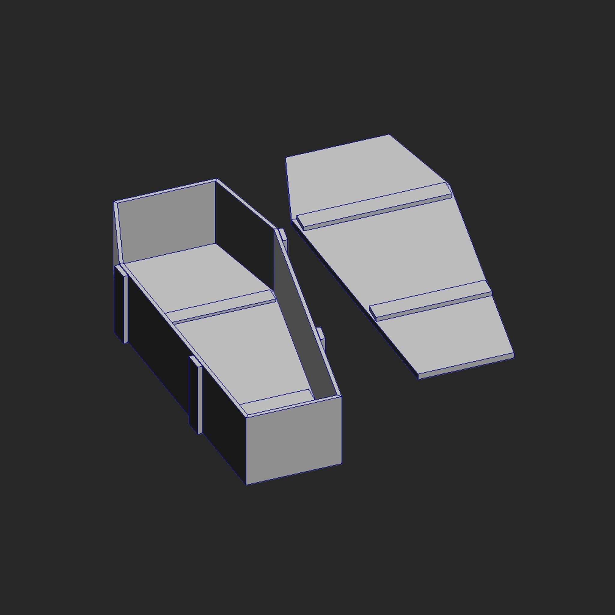 Apocalyptic horror cemetery lowpoly coffins pack Low-poly 3D model_4