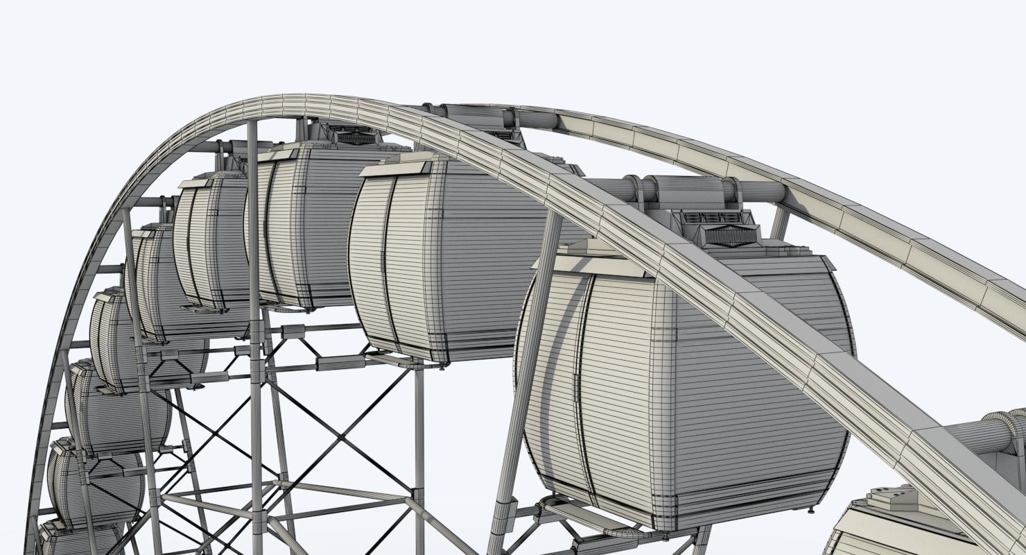 Sky Ferris Wheel Maya 3D model_24