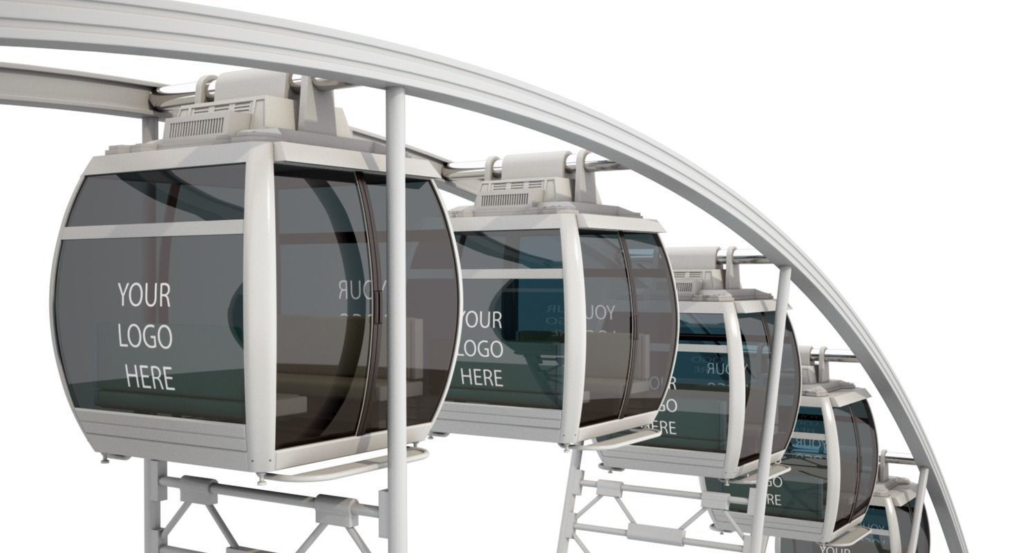 Sky Ferris Wheel Maya 3D model_16