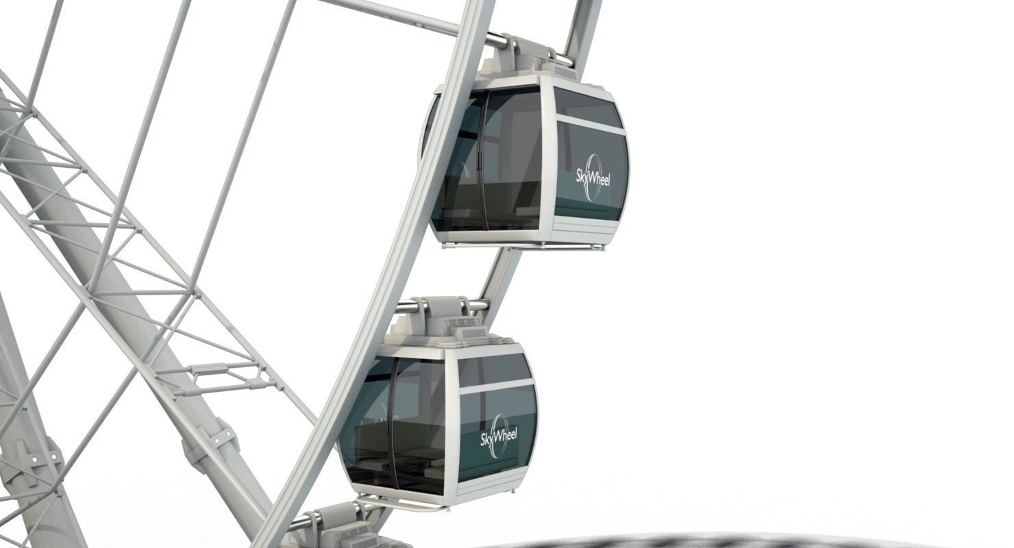 Sky Ferris Wheel Maya 3D model_9