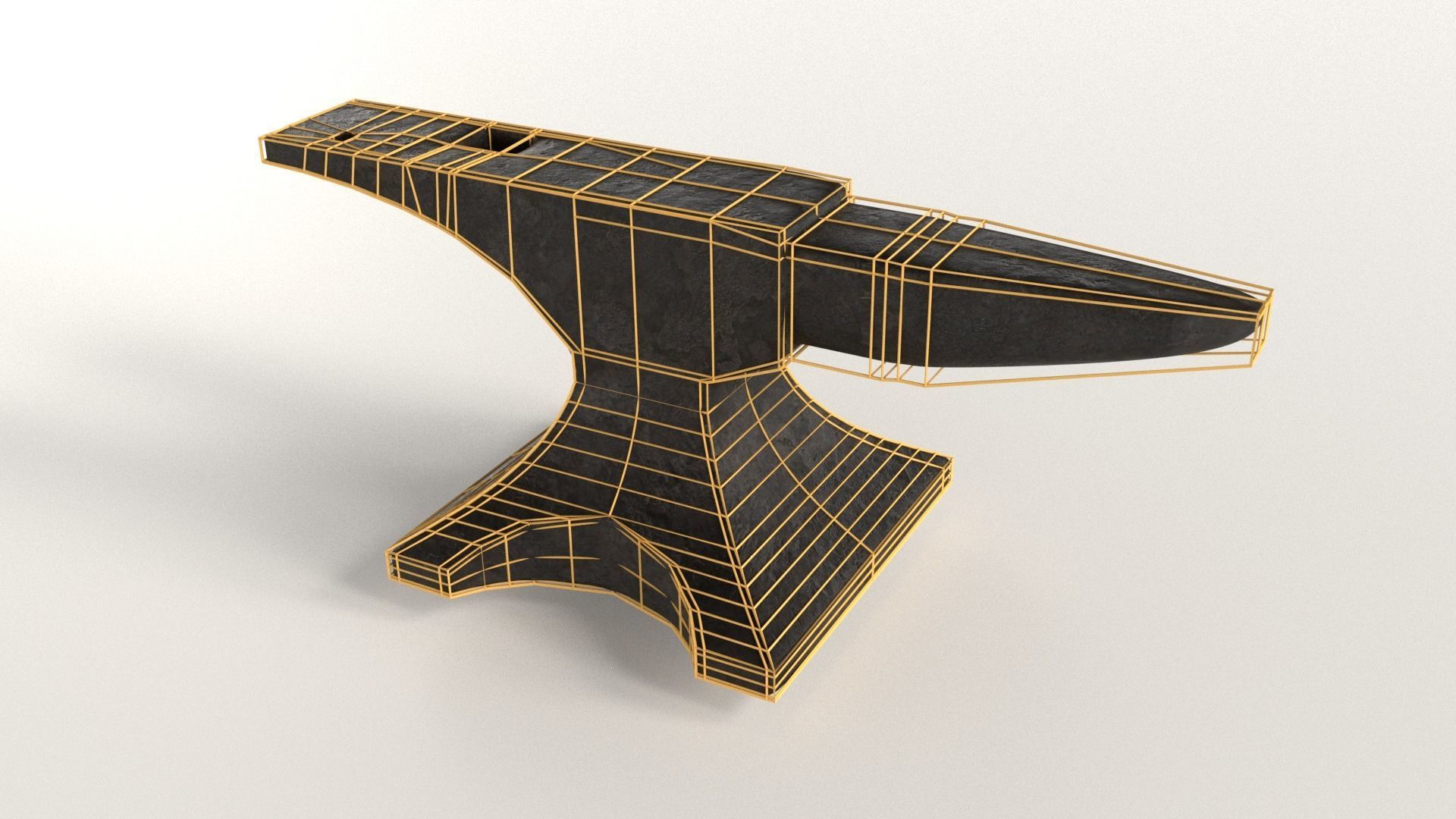 Blacksmith Anvil Low-poly 3D model_4