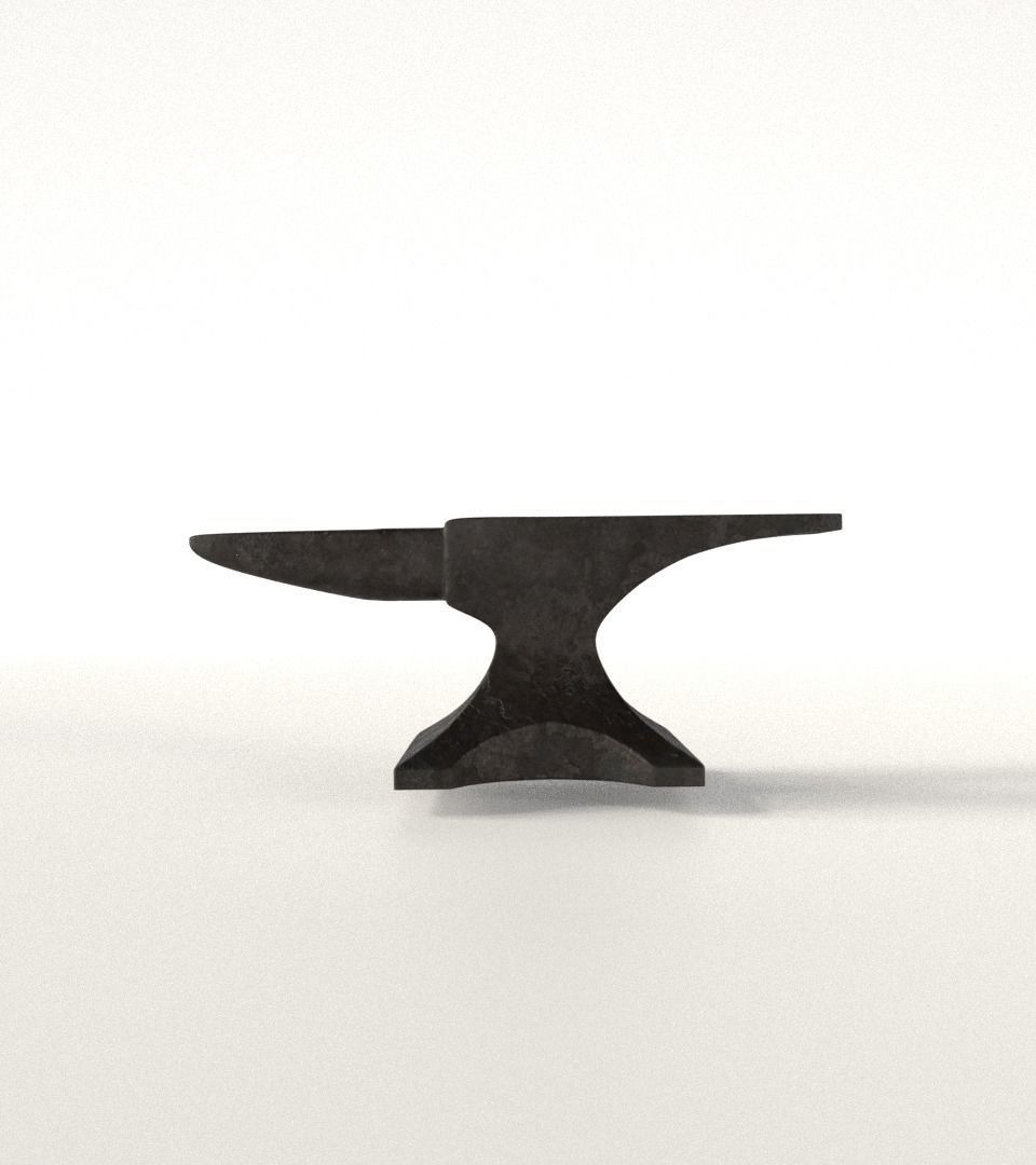 Blacksmith Anvil Low-poly 3D model_2