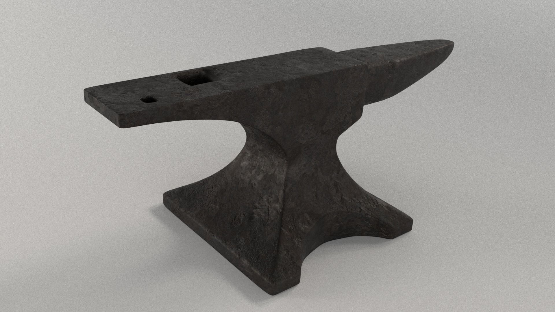 Blacksmith Anvil Low-poly 3D model_3