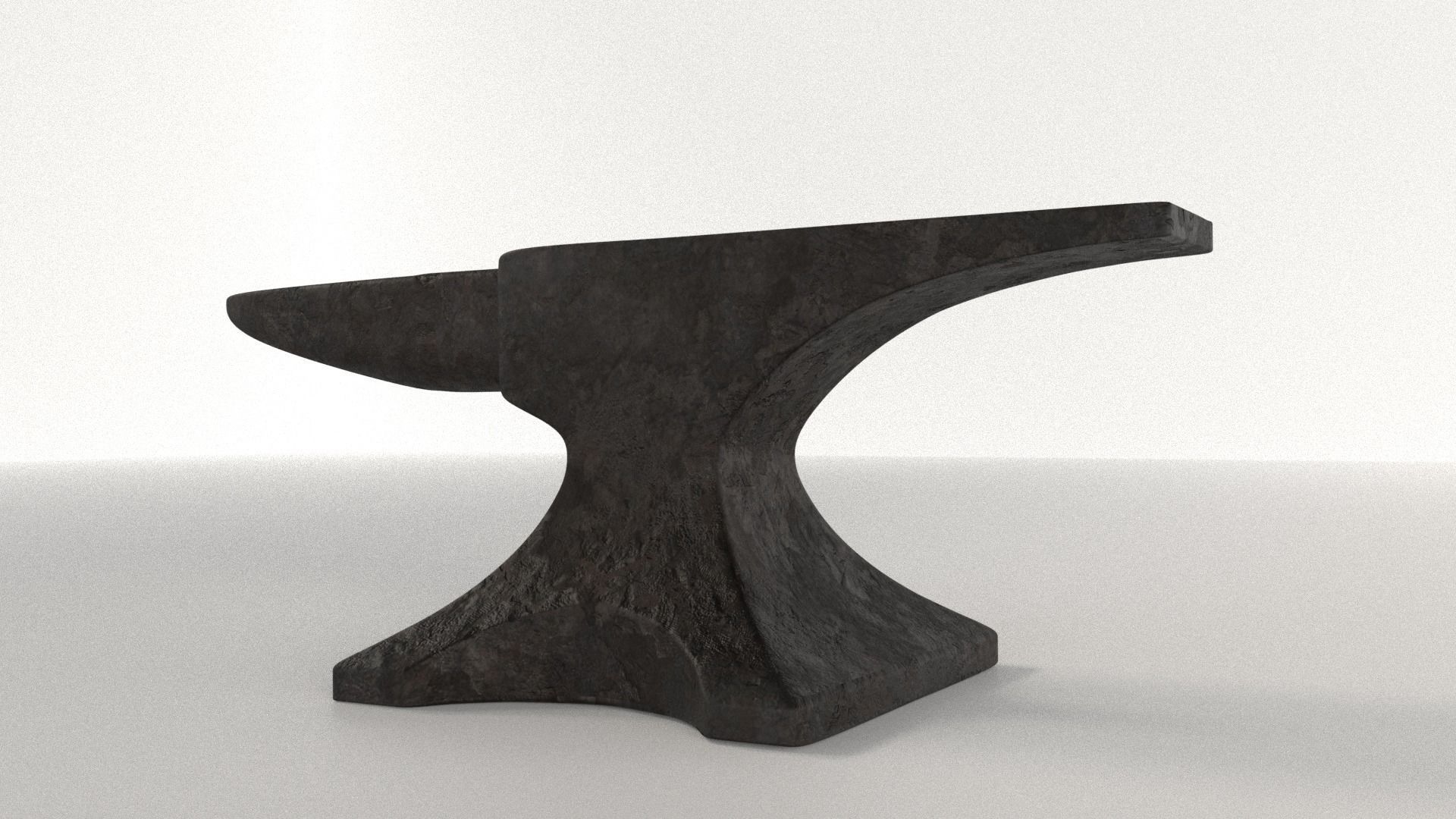 Blacksmith Anvil Low-poly 3D model_1