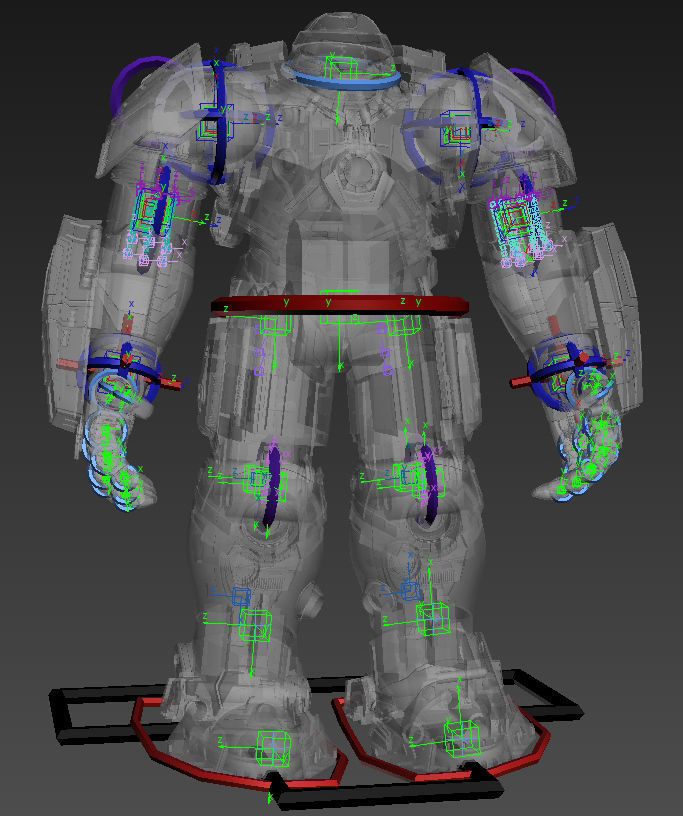 Hulkbuster - Avengers Age of Ultron RIGGED 3D model_17