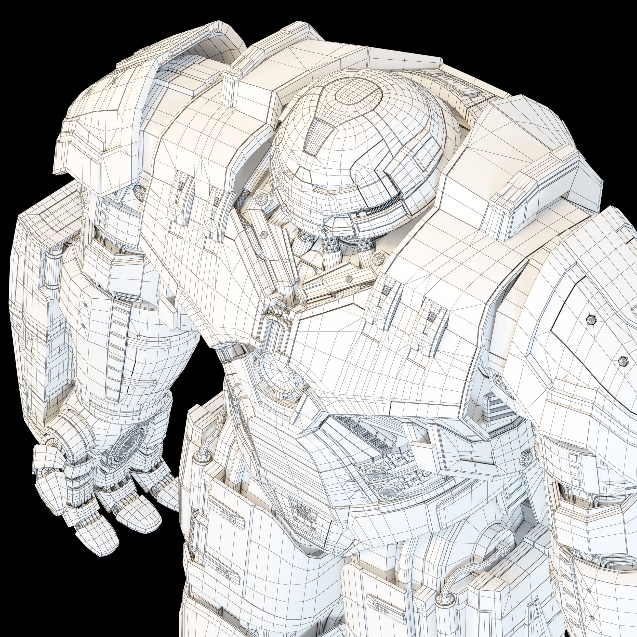 Hulkbuster - Avengers Age of Ultron RIGGED 3D model_31