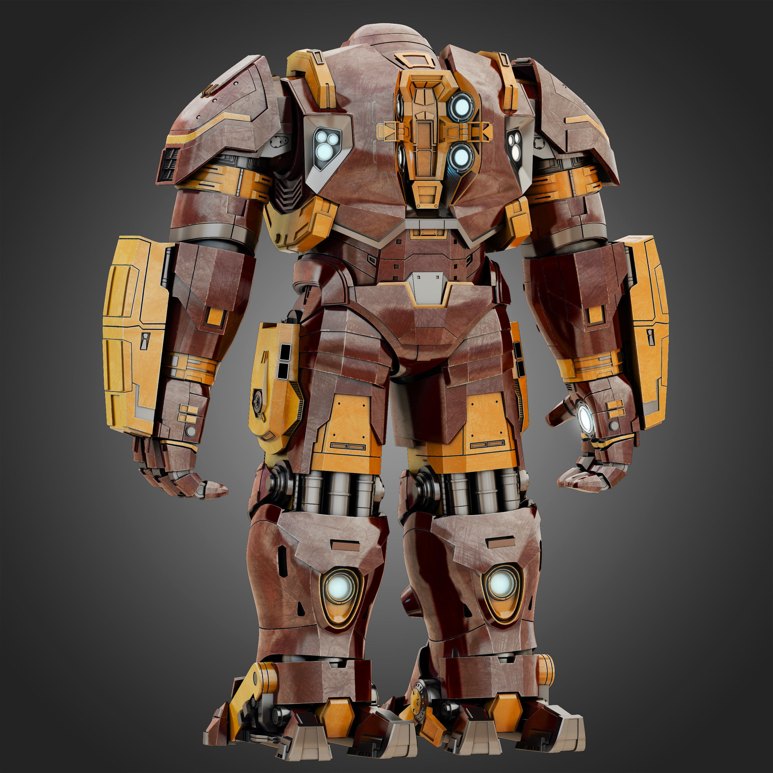 Hulkbuster - Avengers Age of Ultron RIGGED 3D model_6