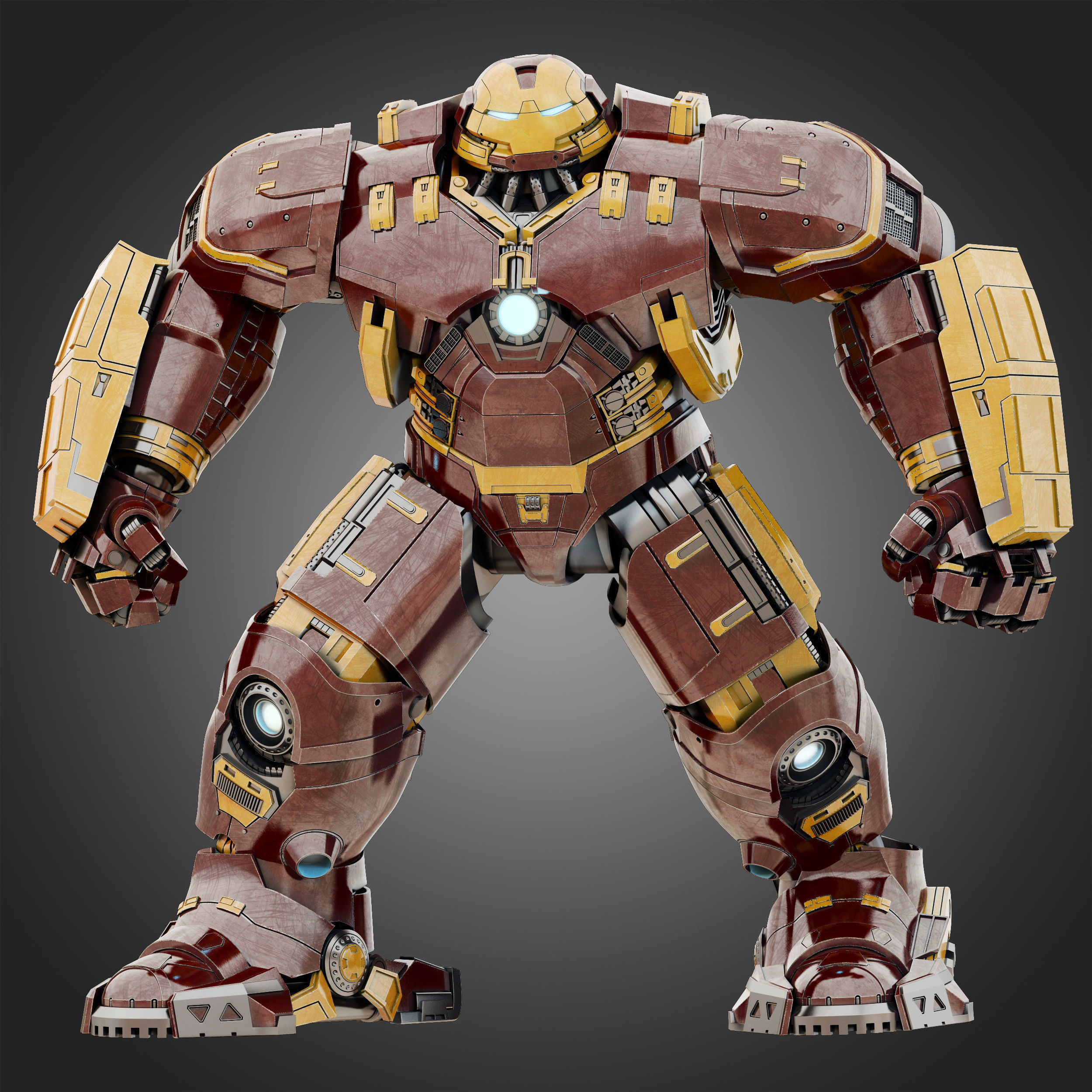 Hulkbuster - Avengers Age of Ultron RIGGED 3D model_1