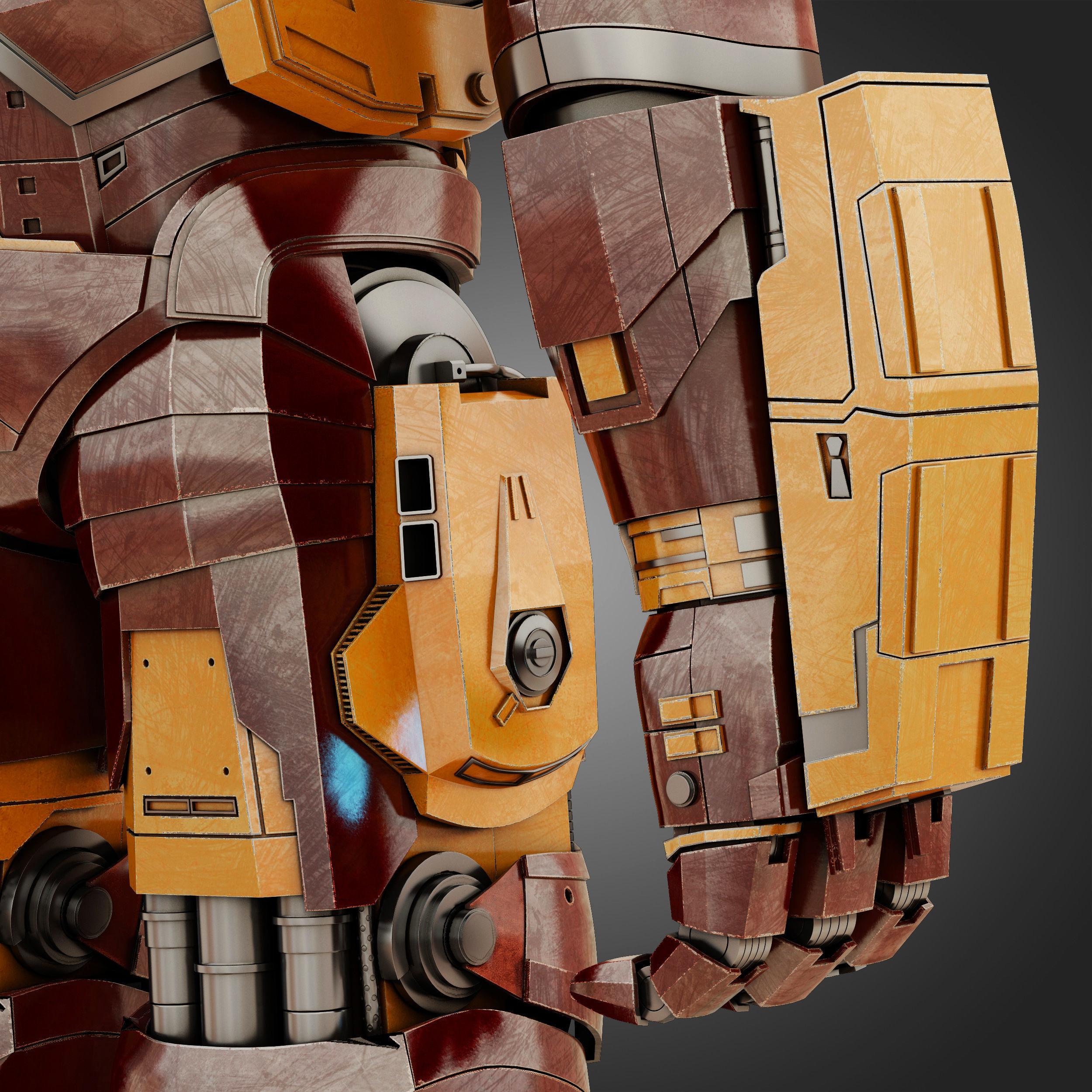 Hulkbuster - Avengers Age of Ultron RIGGED 3D model_14
